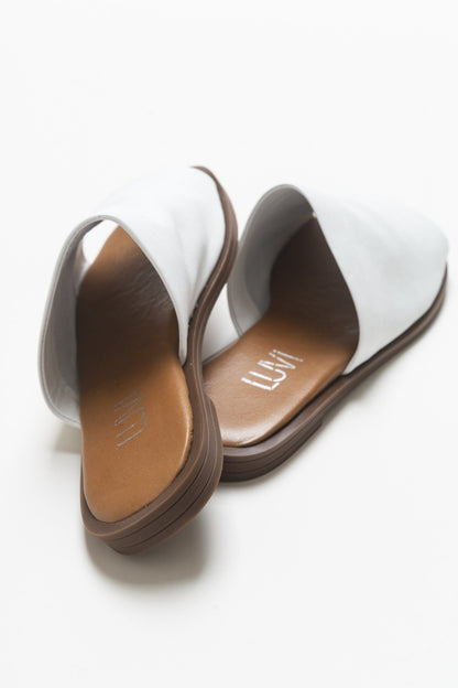 Clau - White Leather Sandal (Women)