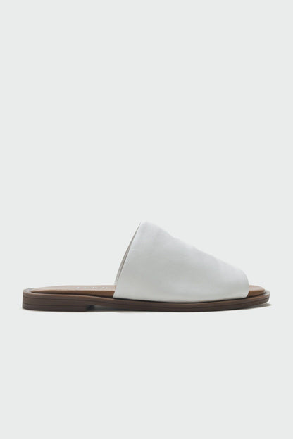 Clau - White Leather Sandal (Women)