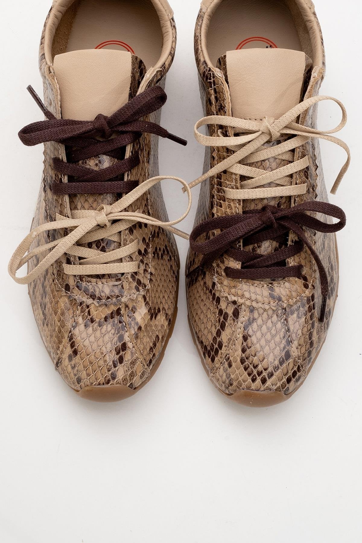 Crea - Light Brown Leather Sneakers (Women)