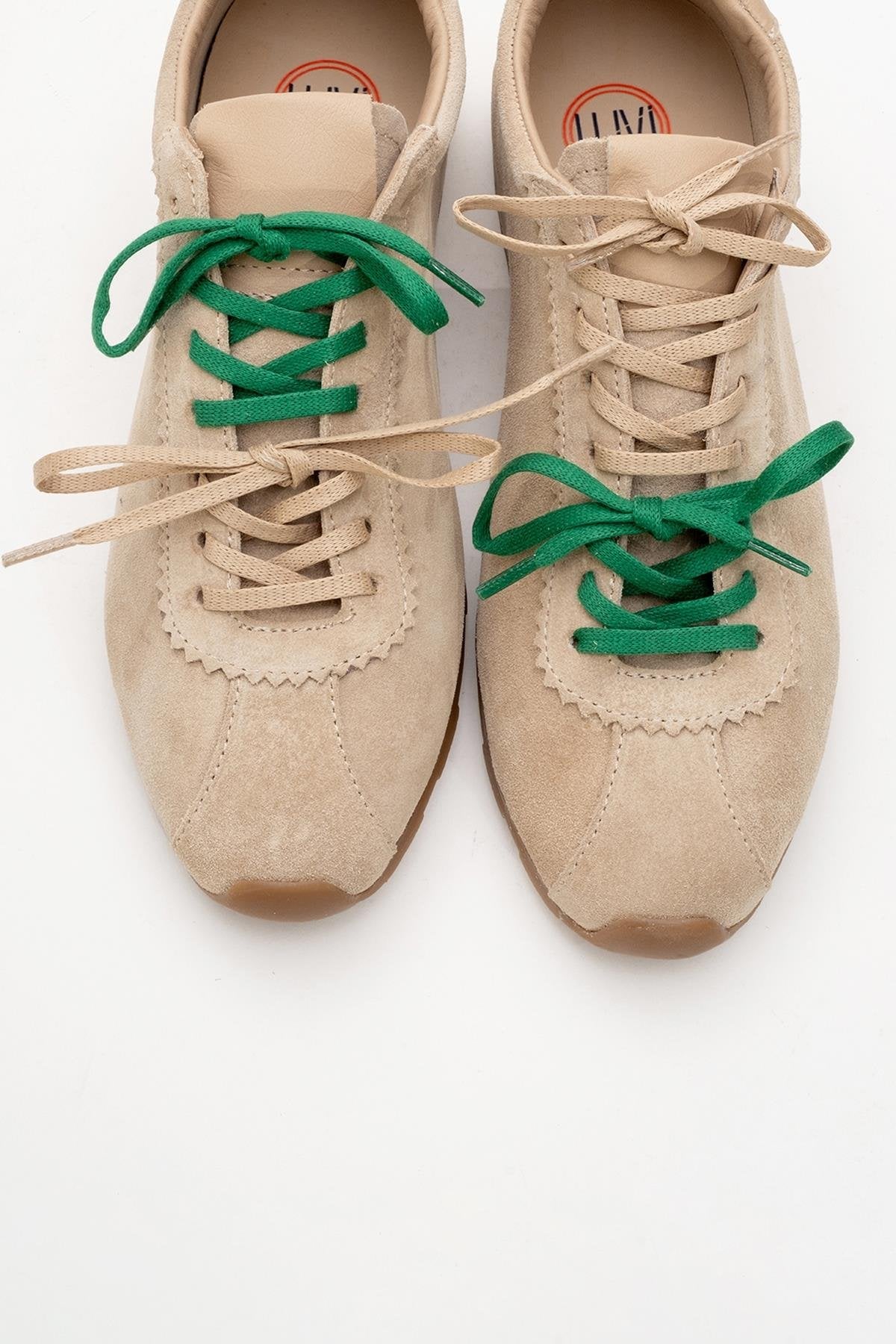 Crea - Beige Leather Sneakers (Women)