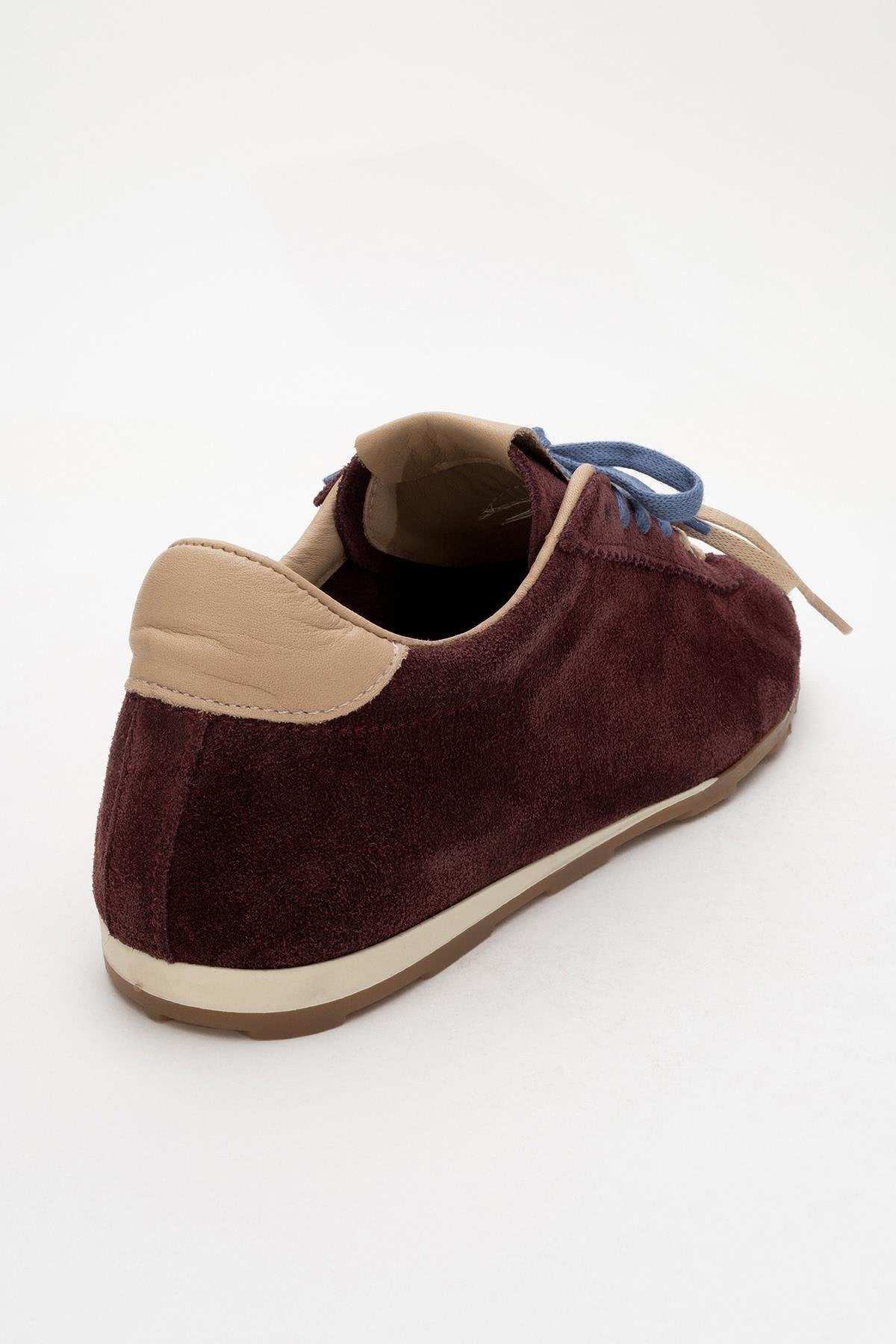 Crea - Burgundy Leather Sneakers (Women)