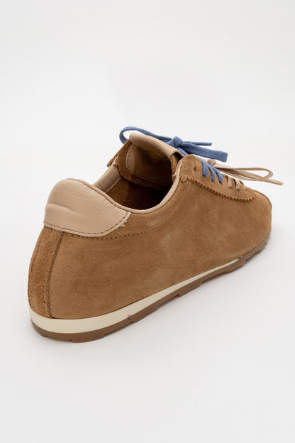 Crea - Cognac Suede Leather Sneakers (Women)