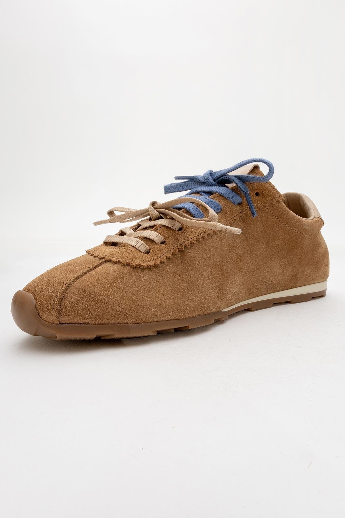 Crea - Cognac Suede Leather Sneakers (Women)