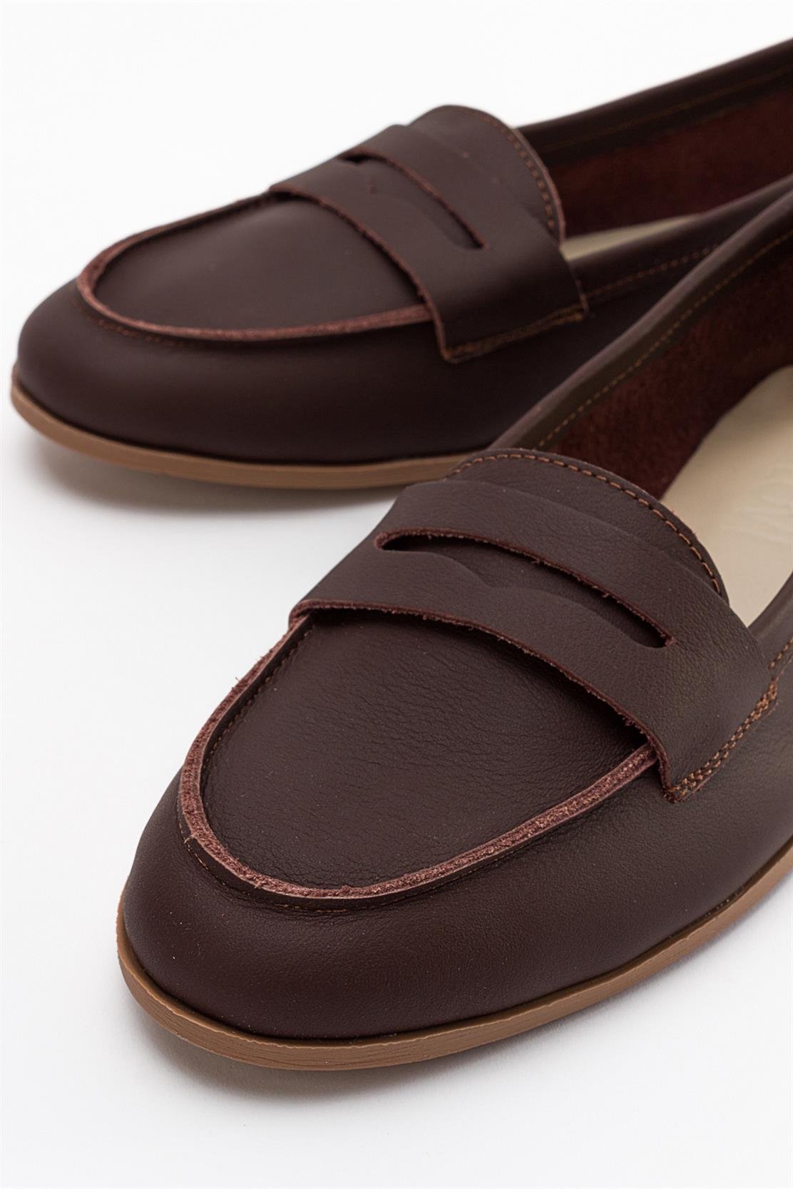 Dorothy - Dark Brown Leather Loafers