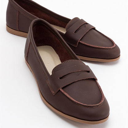 Dorothy - Dark Brown Leather Loafers