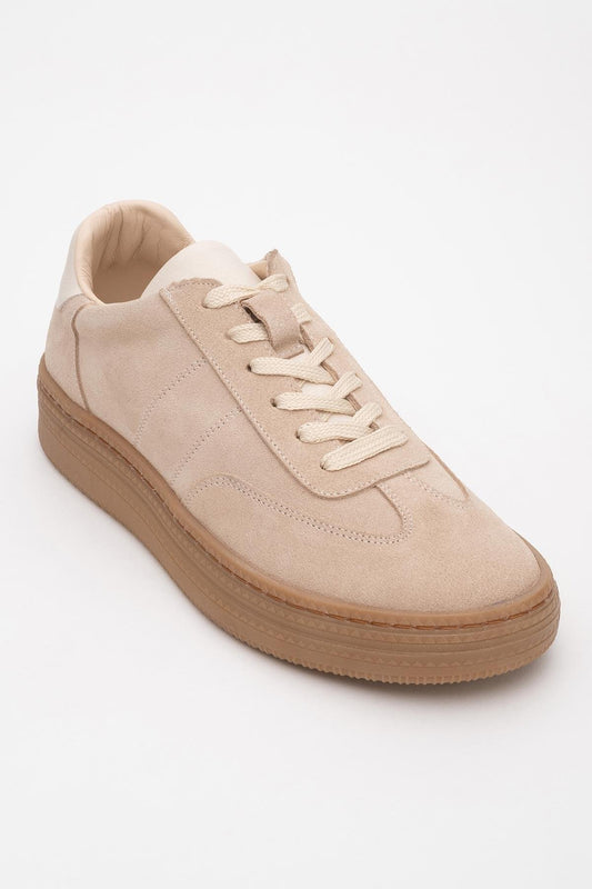 Fiore - Zapatillas de cuero beis (Mujer)