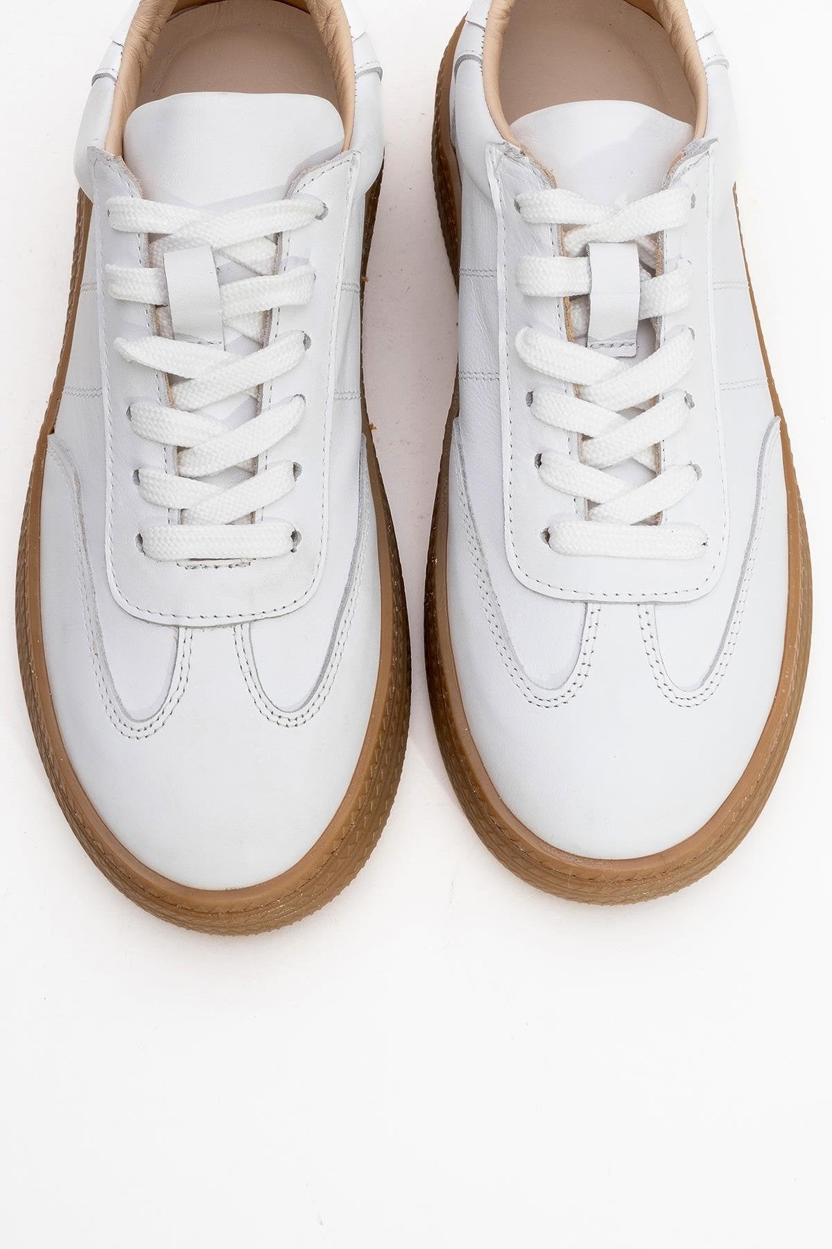 Fiore - White Leather Sneakers (Women)