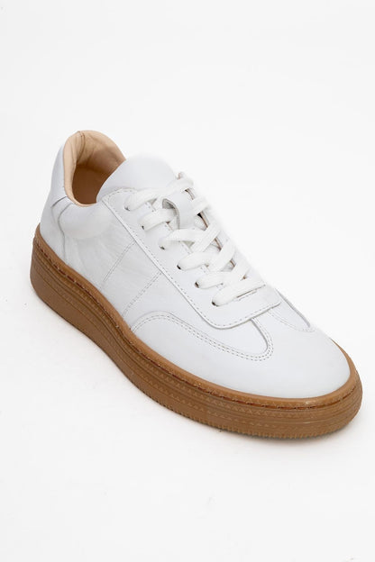 Fiore - White Leather Sneakers (Women)