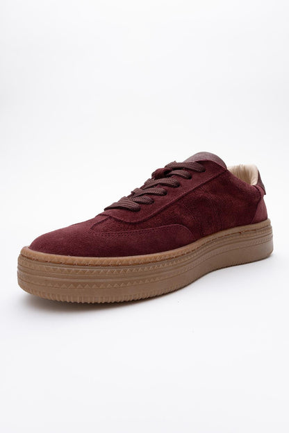 Fiore - Burgundy Leather Sneakers (Women)