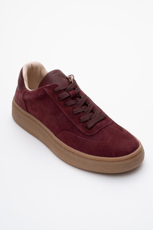 Fiore - Burgundy Leather Sneakers (Women)