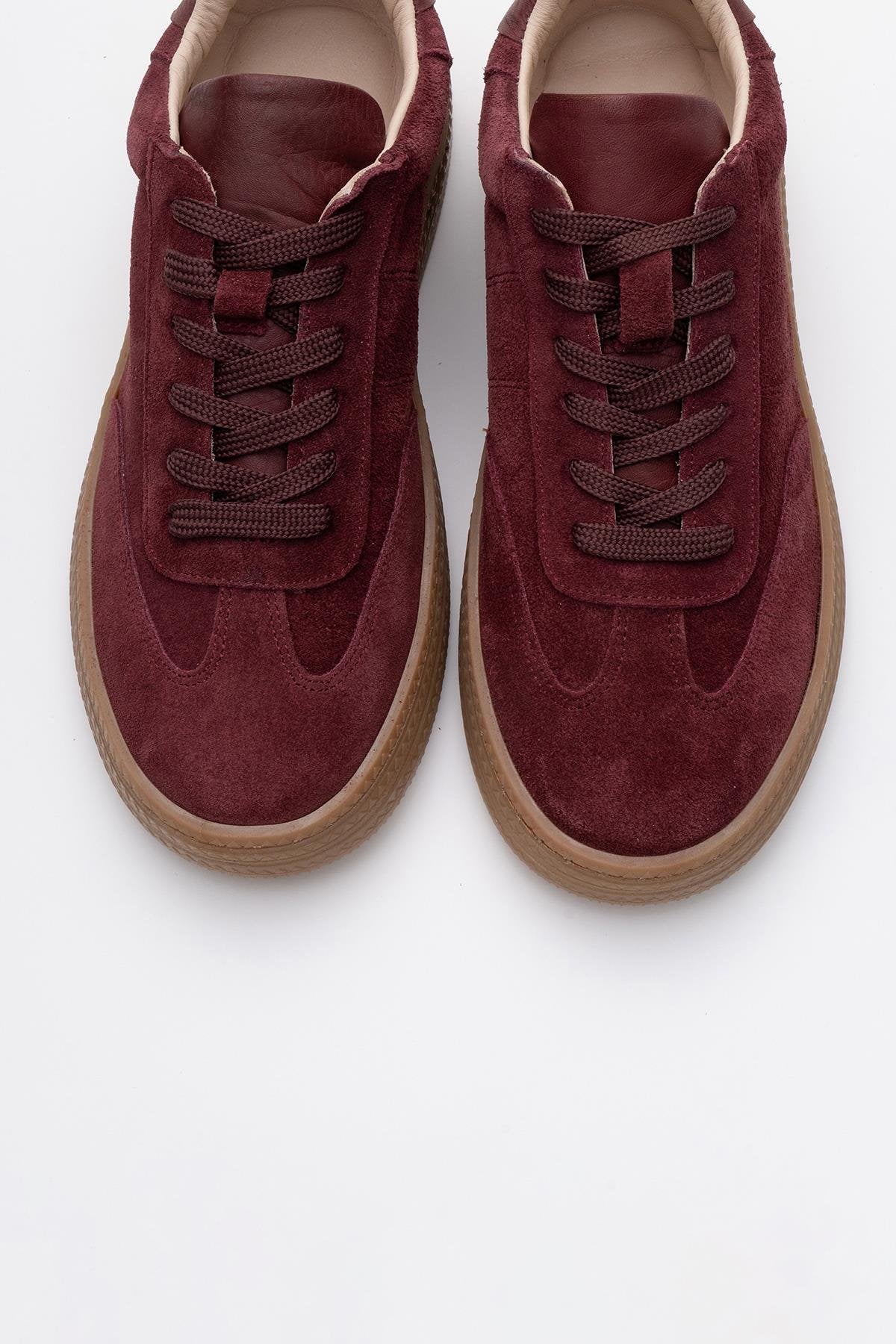 Fiore - Burgundy Leather Sneakers (Women)