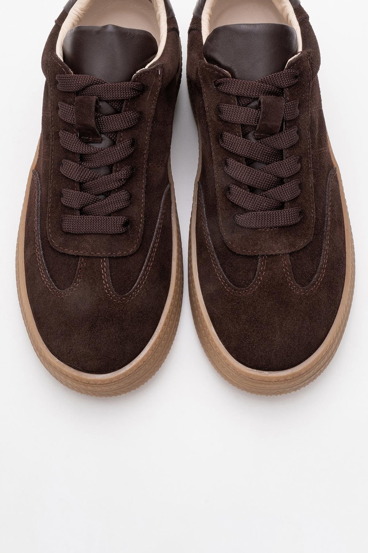 Fiore - Brown Leather Sneakers (Women)
