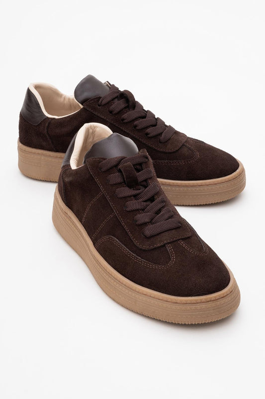 Fiore - Brown Leather Sneakers (Women)