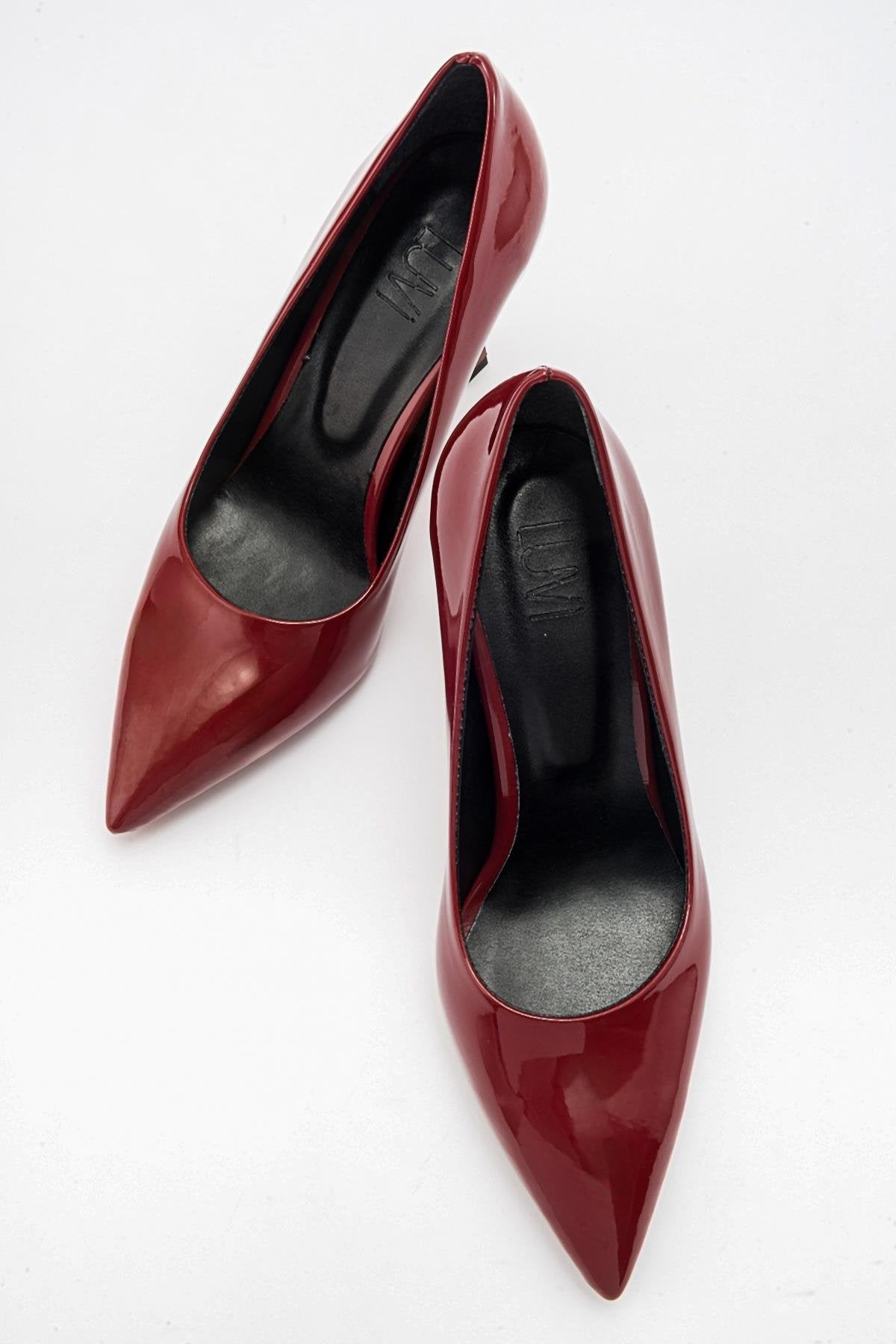 Forest Burgundy Patent Pointed Toe Pump (Women)