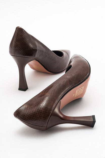 Forest Brown Pointed Toe Pump (Women)
