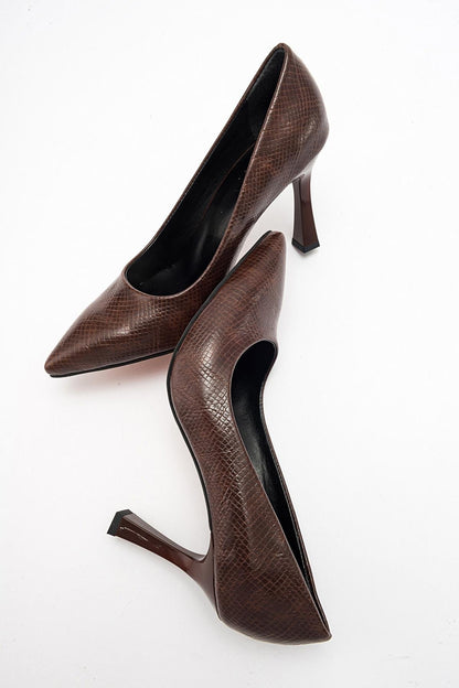Forest Brown Pointed Toe Pump (Women)