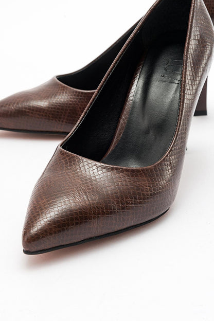 Forest Brown Pointed Toe Pump (Women)