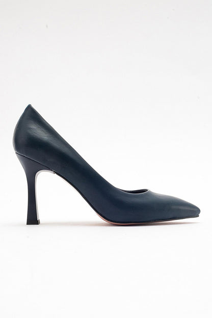 Forest Navy Cilt Pointed Toe Pump (Women)