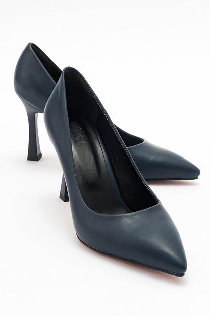 Forest Navy Cilt Pointed Toe Pump (Women)