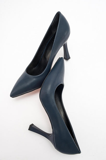 Forest Navy Cilt Pointed Toe Pump (Women)