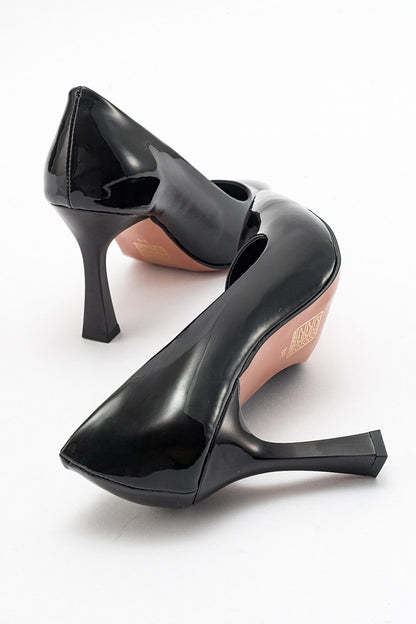 Forest Black Patent Pointed Toe Pump (Women)