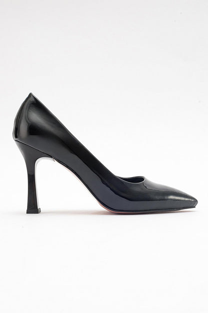 Forest Black Patent Pointed Toe Pump (Women)