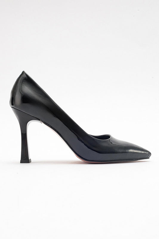 Forest Black Patent Pointed Toe Pump (Women)