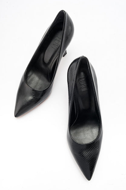 Forest Black Pointed Toe Pump (Women)