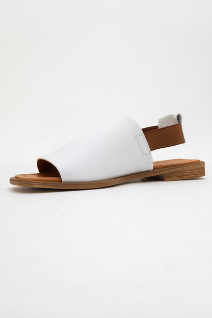 Fuela - White Leather Sandals (Women)
