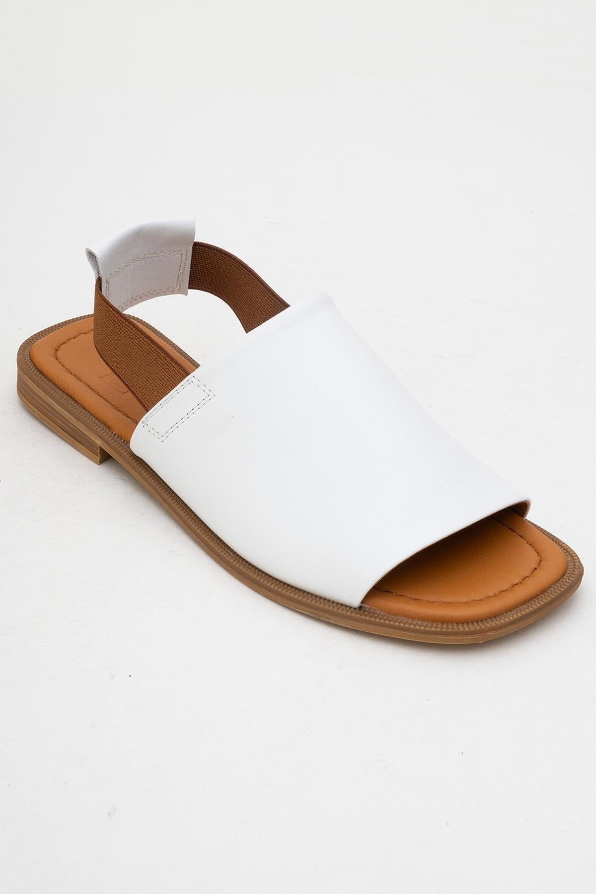 Fuela - White Leather Sandals (Women)