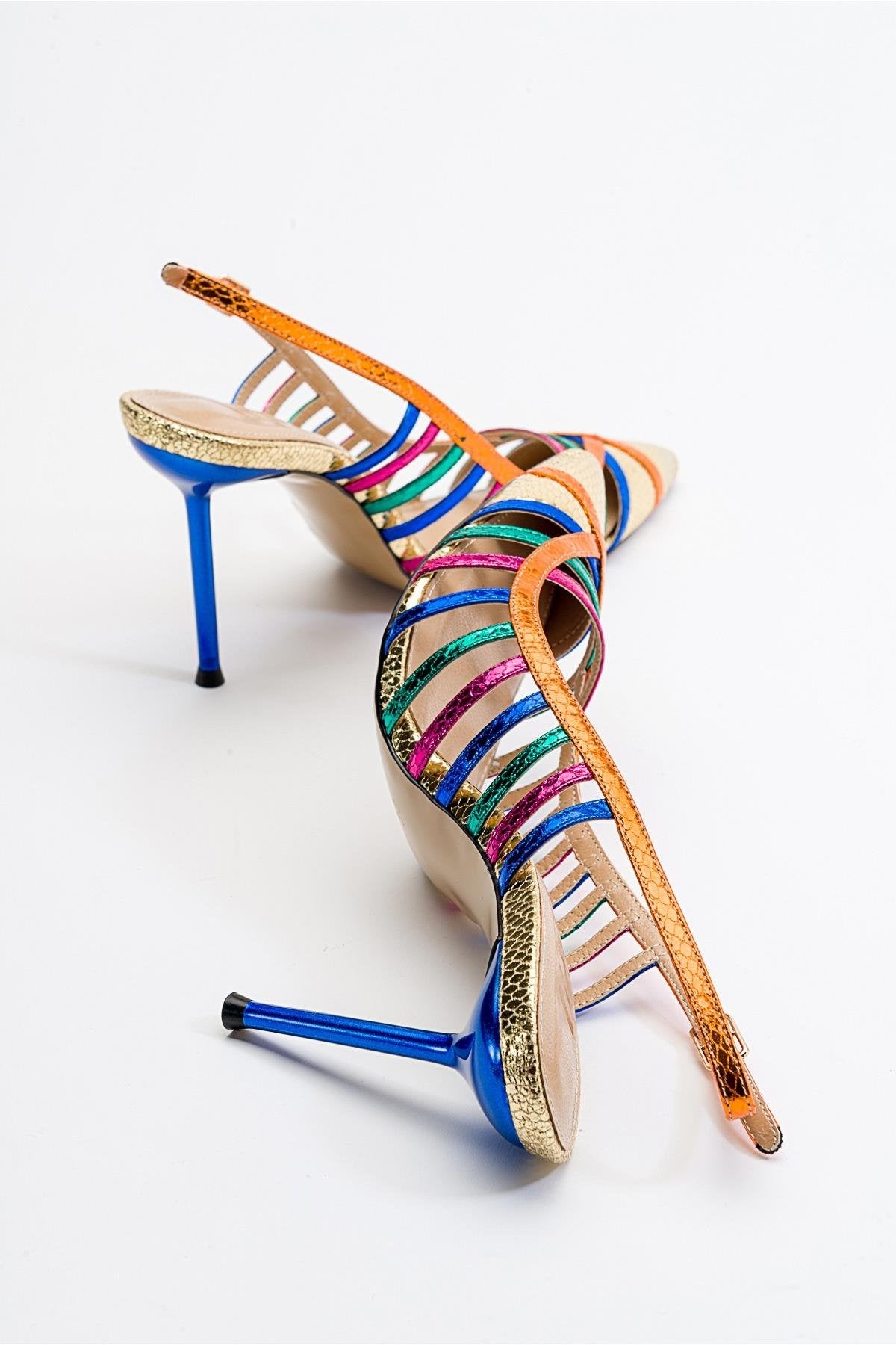 Gesto Gold Multi Stiletto Heel (Women)