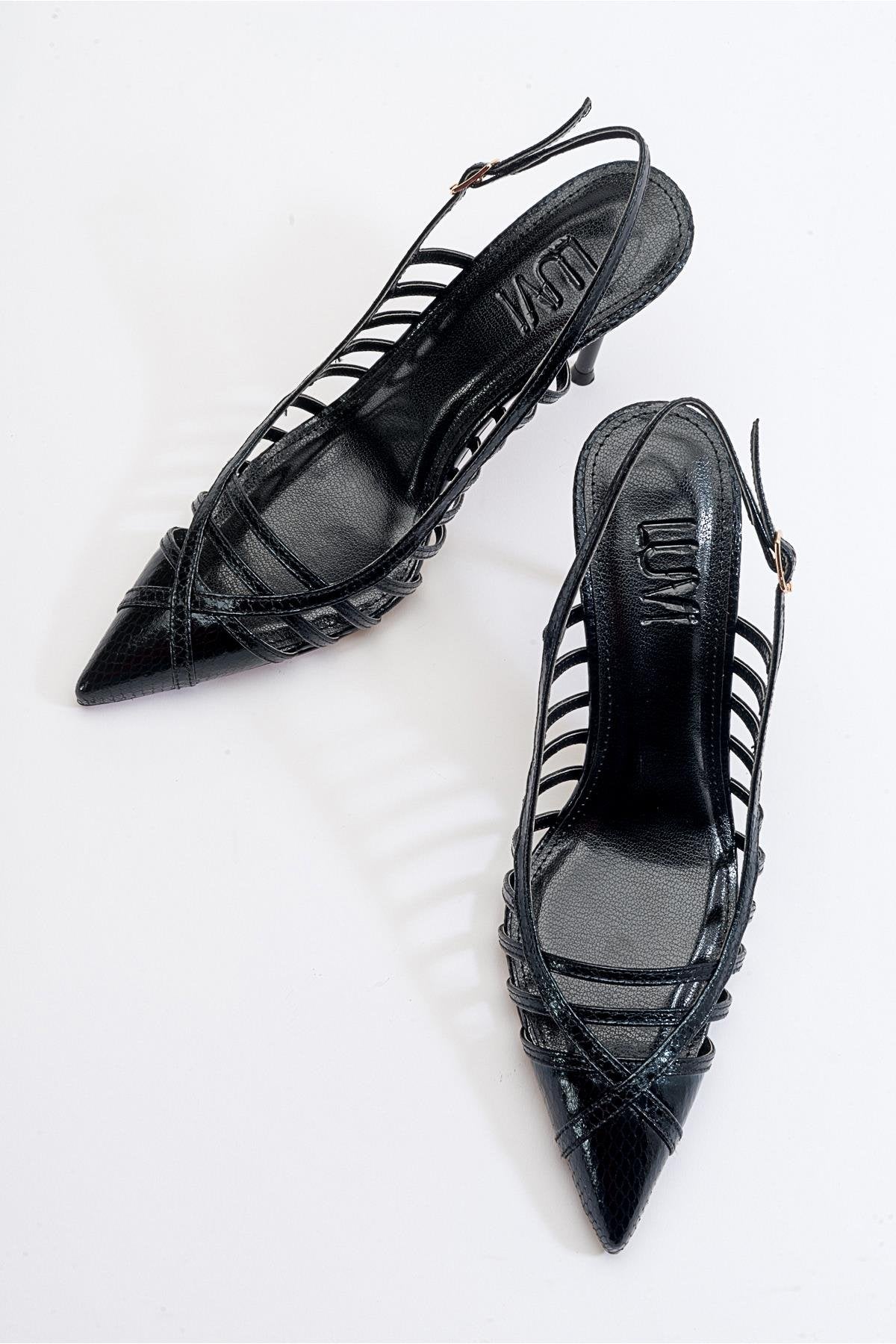 Gesto Black Stiletto Heel (Women)