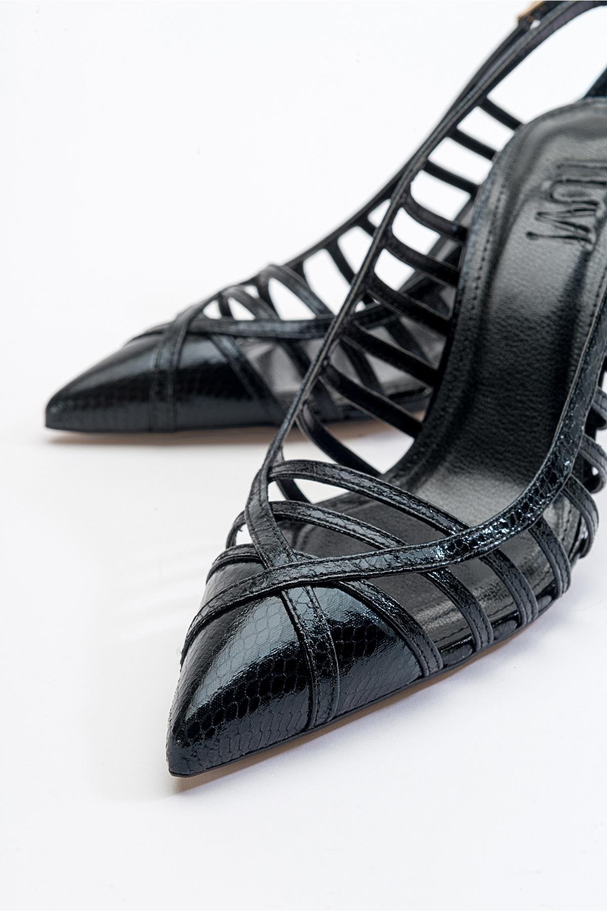 Gesto Black Stiletto Heel (Women)