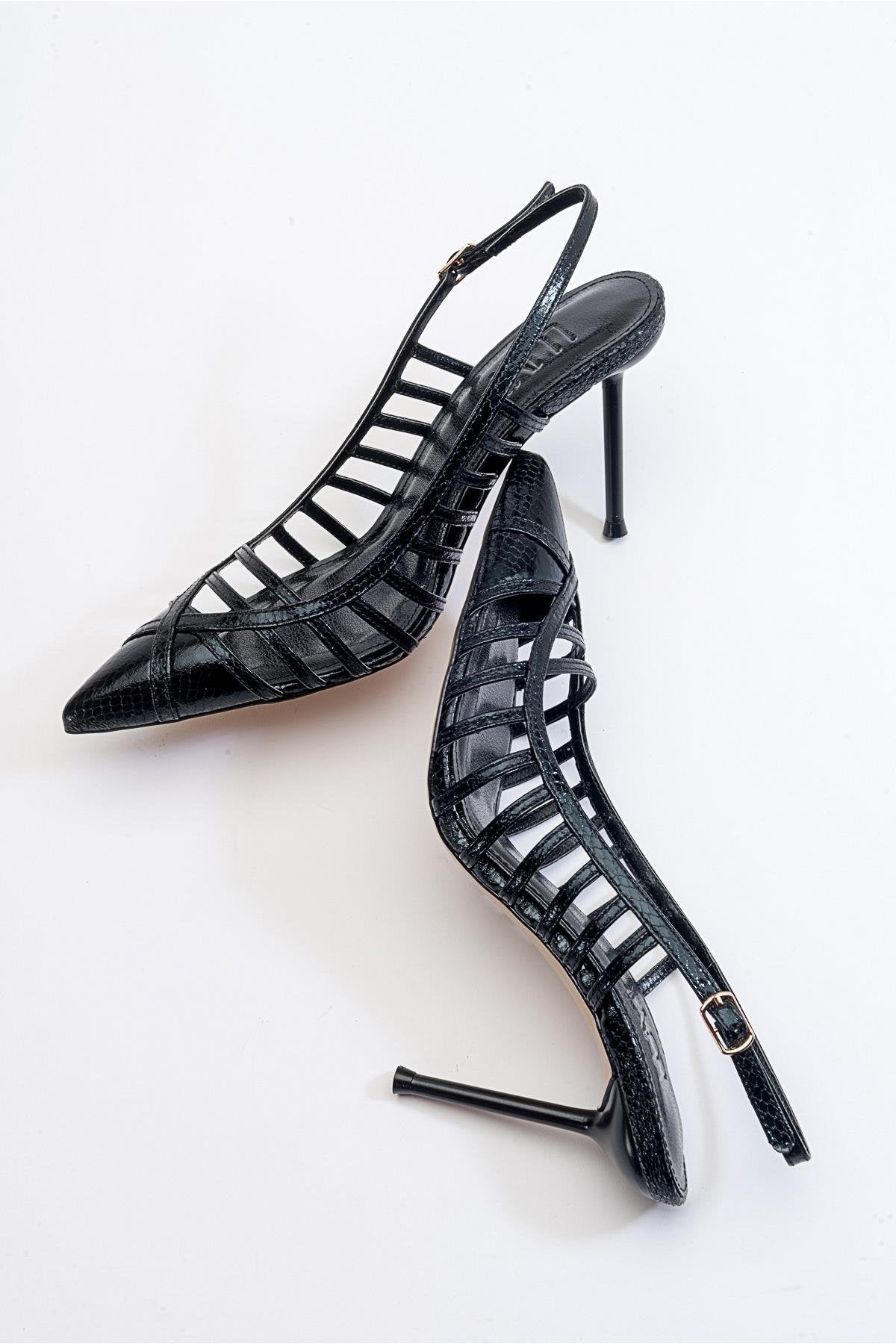 Gesto Black Stiletto Heel (Women)