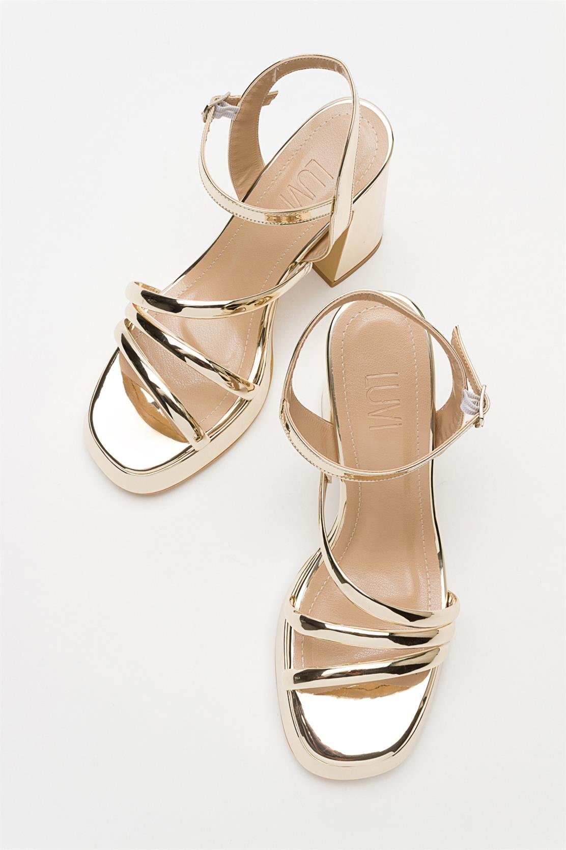 Heas Gold Platform Sandal (Women)