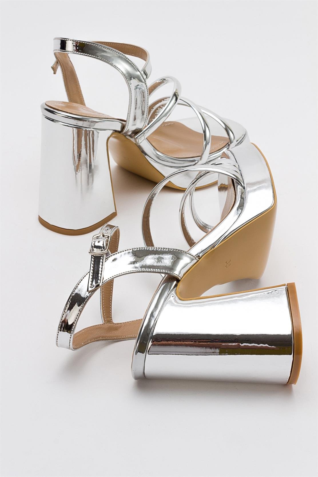 Heas Silver Platform Sandal (Women)