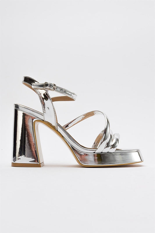 Heas Silver Platform Sandal (Women)