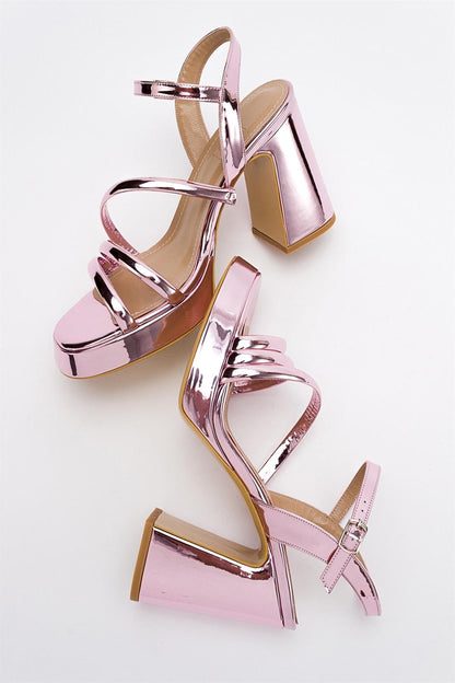Heas Pink Platform Sandal (Women)