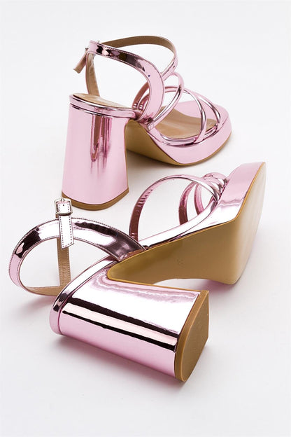 Heas Pink Platform Sandal (Women)