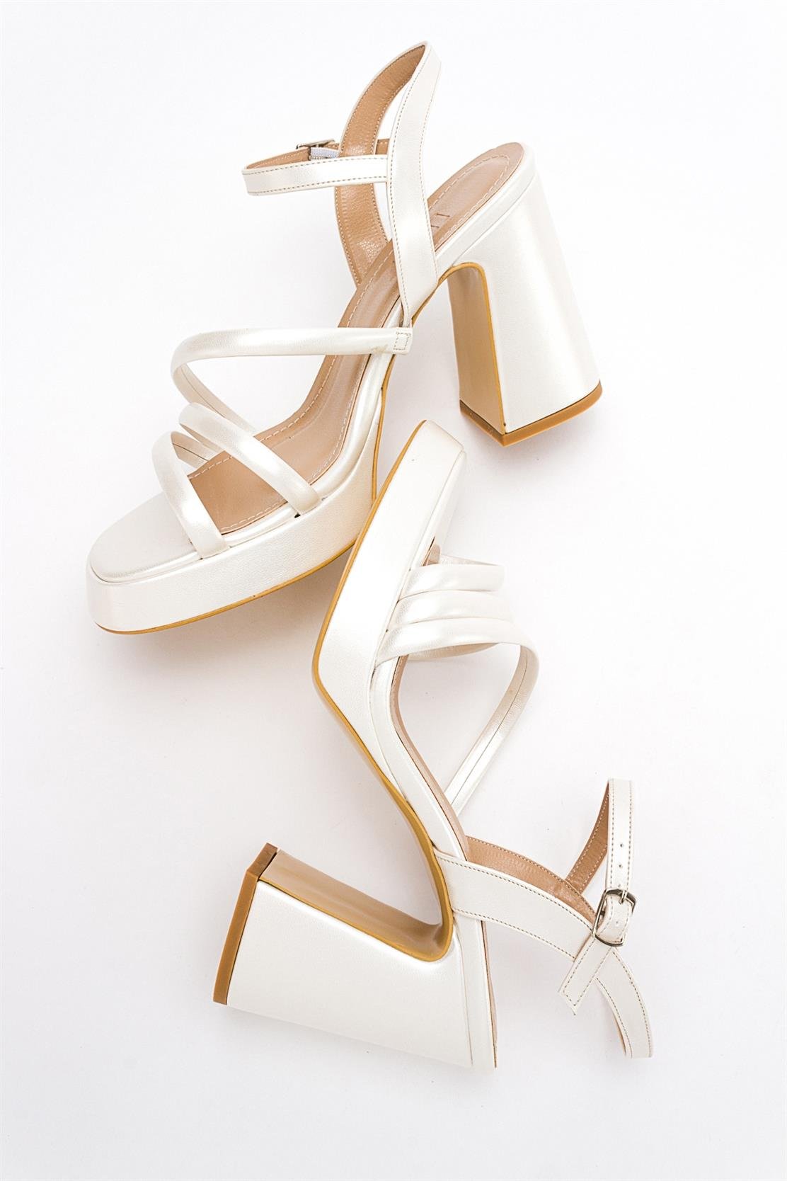 Heas Ivory Platform Sandal (Women)