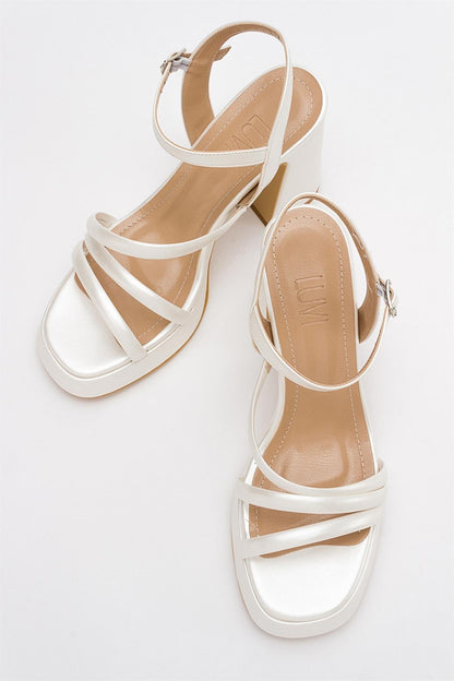 Heas Ivory Platform Sandal (Women)