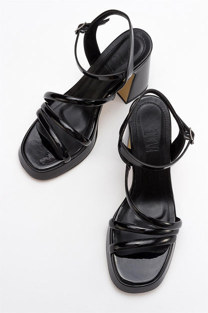 Heas Black Platform Sandal (Women)