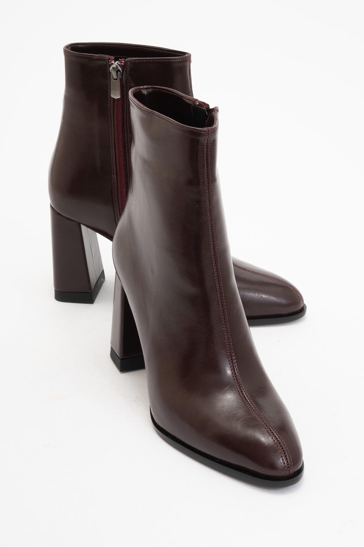 Jewel Burgundy High Heel Boot (Women)