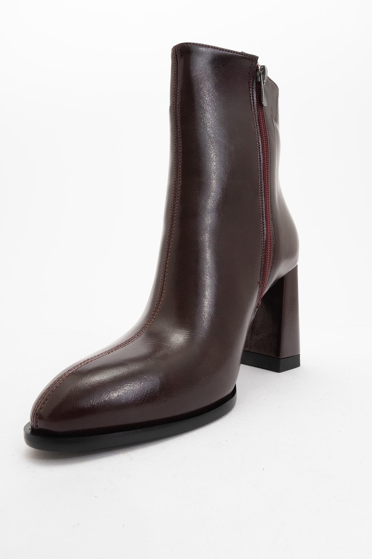 Jewel Burgundy High Heel Boot (Women)