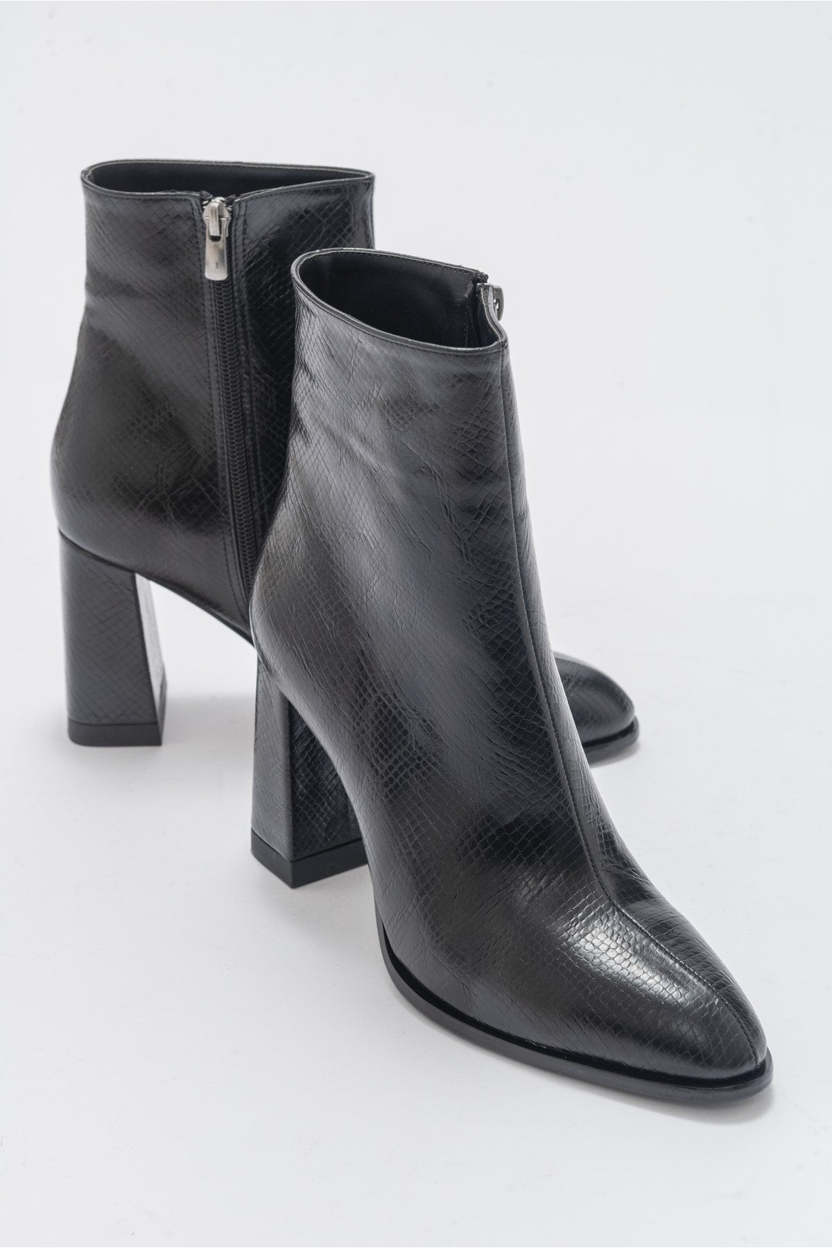Jewel Black Patent High Heel Boot (Women)