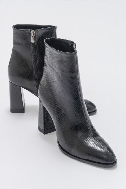 Jewel Black Patent High Heel Boot (Women)