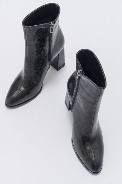 Jewel Black Patent High Heel Boot (Women)