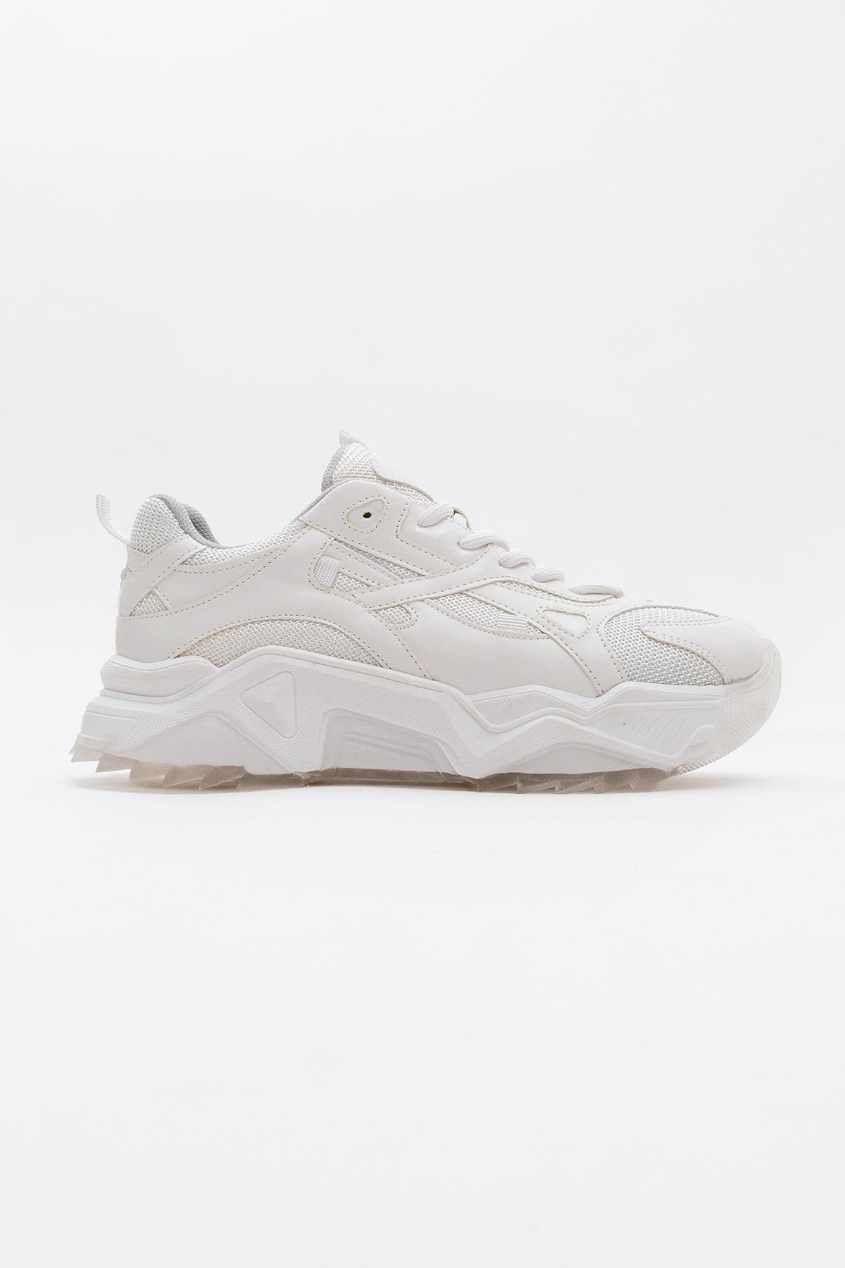 Loretta - White Platform Sneakers