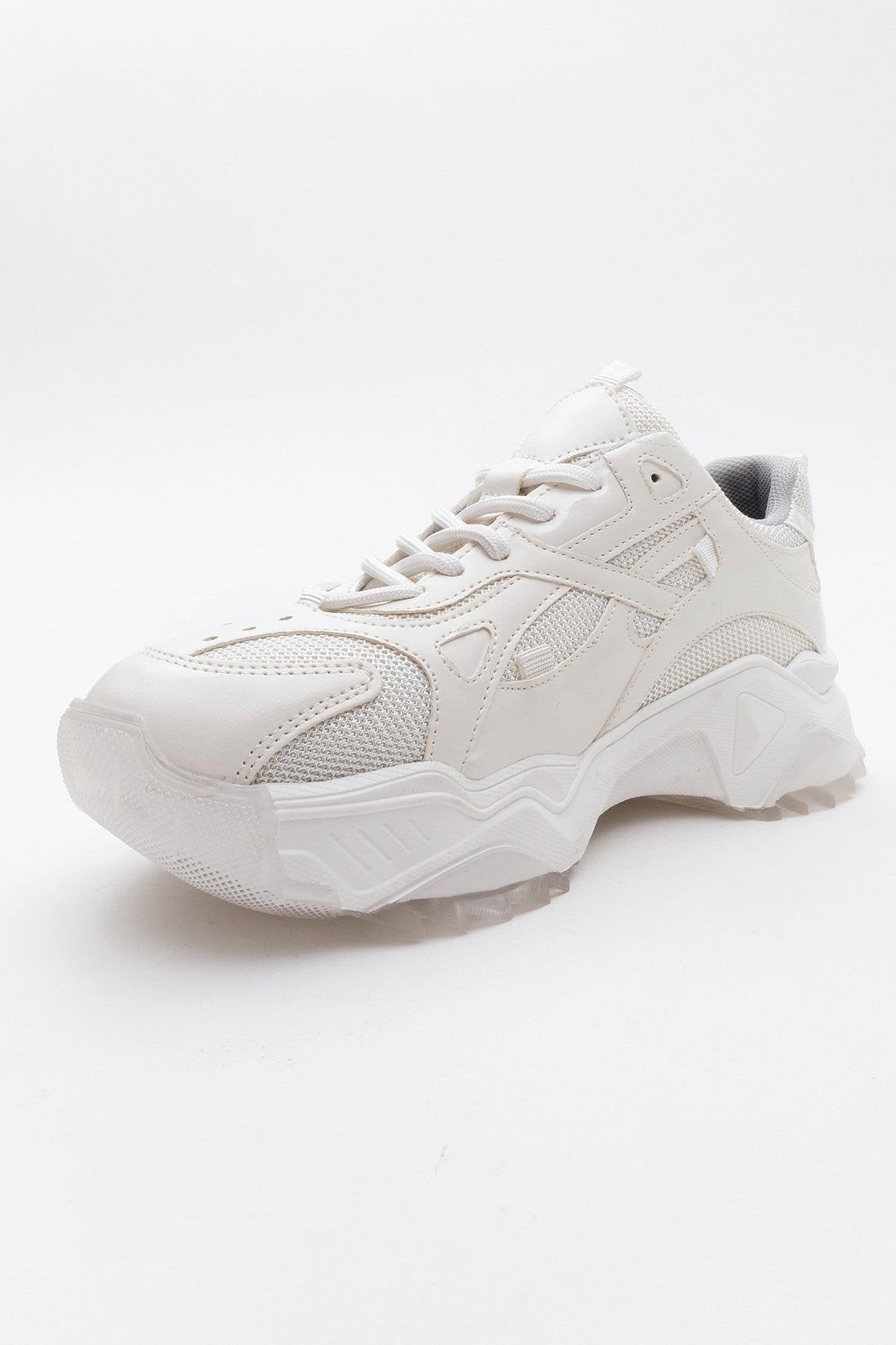 Loretta - White Platform Sneakers