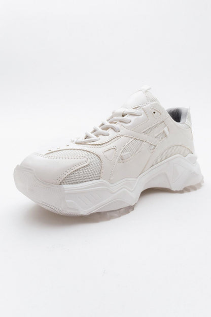 Loretta - White Platform Sneakers